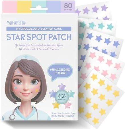 OOTD - Star Spot Patches - Gezichtsverzorging - 80 Stuks - Hydrocolloïde