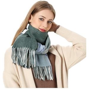 Wintersjaal Sjaals Mode Sjaal Zachte Geruite Sjaal Unisex Lange Dikke Sjaal Sjaal Winter Kwastje Warme Dames Casual Sjaal Wraps Sjaal Cadeau(A)