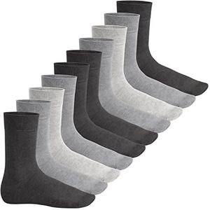 Footstar Everyday! Kniekousen voor kinderen; Sokken, 10 paar, uniseks, katoenen basic sokken, Classic Grey, 35/38 EU