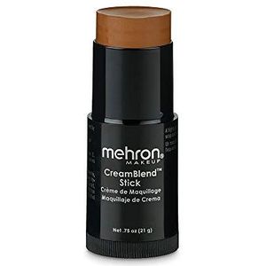 Mehron Make-up CreamBlend Stick | Gezichtsbeschildering, lichaamsbeschildering en foundation make-up | Lichaamsverf stift (Medium Dark 4)