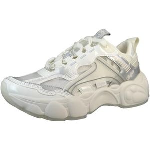 Buffalo Dames Low Sneaker CLD Run Jog 1636114 wit, Wit transparant., 36 EU