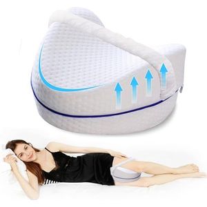 JAADU Orthopedisch Beenkussen, Beenkussen van Memory Foam voor Zijslapers, Verlicht Ischias en Beenpijn