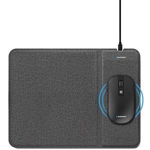 BLAUPUNKT MP1740-133 draadloze muis en muismat met inductielaadapparaat, zwart