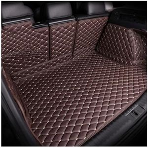 Kofferbakbeschermer Kofferbakmatten Voor Kia Voor Sorento Voor Stonic Voor Soul Volledig Omsloten Waterdicht Antislip Auto-accessoires Interieurkussen Auto Kofferbakmatten(Brown B)