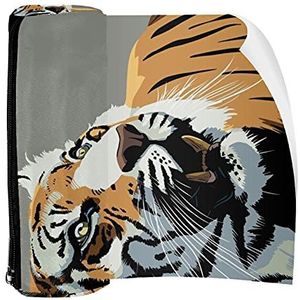 Potlood Case Tijger Dier Stare Tanden Wild Pouch Bag Pen Rits Tas voor Kantoorartikelen Reizen School Student Supplies