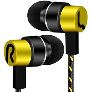 Opilroyn Oortelefoon - In-ear stereo oortelefoon gevlochten draad, in-ear monitoren met 11 mm 1-pins kabel | HiFi Stereo IEM bedrade oortelefoon oordopjes hoofdtelefoon voor muzikant audiofiel zonder