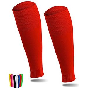 A R O C SPORTS Tube-sokken, uniseks, one-size, onmerkbaar, in vele verschillende kleuren, mouwen/sokken voor voetbal, rood, One size