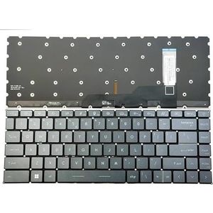 Voor MSI MS-14D1 MS-14D3 MS-1552 voor Modern 14 - B11S B10MW B10RASW B10RBSW B11M Laptoptoetsenbord US Grijs Wit Verlicht