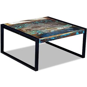 vidaXL Salontafel 80x80x40 cm massief gerecycled hout