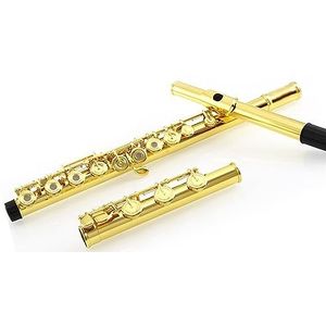 fluit instrument Dwarsfluit 17 Open- En Sluitgaten Dual-use Nikkel-zilver Fluit 18K Verguld Professioneel Orkest Dat Fluit Speelt flute instrument