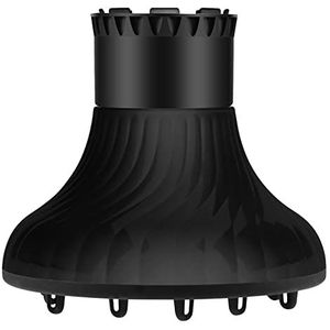 Haardroger Diffuser voor krullend en golvend haar zwart, 16,5 x 15 cm