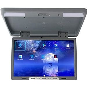 Draagbare dvd-speler voor videospelers op hoofdsteunen in auto's 24 Inch Auto Monitor 2 + 16 GB Auto Plafond TV 1080 P MP5 Video Playe HD Roof Mount Display HDMI Netflix met HD-roterend scherm (Color