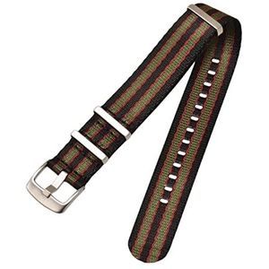 Snel los te maken horlogeband Horlogeband, 18/20/22/24mm Nato Military Sports Nylon Horlogeband Heren Roestvrijstalen Gesp Horlogeband Accessoires(Type 7-20mm)