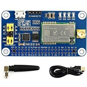 Waveshare SX1262 LoRa HAT for Raspberry Pi Spread Spectrum Modulation 868MHz Auto Multi-level Repeating Supports Wireless Parameter Configuration & Fixed-point Transmission Support Meshtastic Project