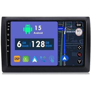 RoverOne Autoradio GPS voor Fiat Stilo 2002 2003 2004 2005-2010 Carplay Android Auto Stereo Hoofdeenheid Bluetooth WiFi Radio Speler Sat Navigatie