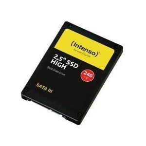 Intenso 240 GB SATA3 High 2,5 inch, 520/500 MBs, schokbestendig, laag vermogen