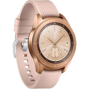 Band Compatibel Met Samsung Galaxy Watch 3/4/Active/Classic - Zachte Siliconen Vervangende Horlogebanden, 20 mm, Rose Beige