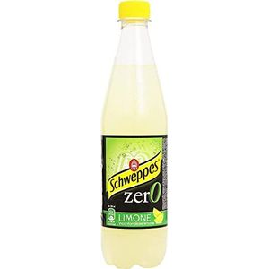 12 x Schweppes limoen Zero citroen limonade zonder suiker PET 0,6 liter verfrissend