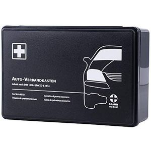 Auto-verbanddoos met inhoud volgens DIN 13164:2014.