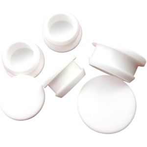 Rubber Stopper T-vormige Siliconenpluggen, Siliconen T-vormige, hittebestendige afdichtingsplug met kliksluiting, wit, 5,5-30 mm(5PCS-A 26MM)