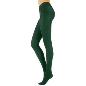 CALZITALY Kasjmierwollen panty, warme winterpanty, dikke panty, 150 den, | S, M, L, XL, XXL, 3XL, 4XL | Italiaanse kousen, Emerald Groen, 3XL