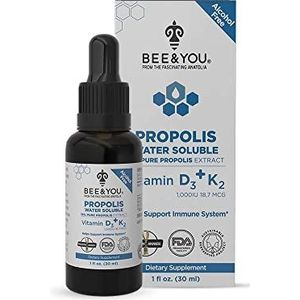 BEE and You 15% vloeibaar propolis wateroplosbaar extract met vitamine D3+K2