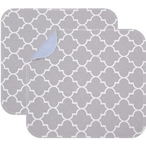 OUTCREATOR® 2 stuks incontinentie stoelkussen, antislip waterdichte stoelbeschermer en bedkussen (53,3 x 55,9 cm) voor peuters, kinderen, volwassenen, huisdieren, absorberende, herbruikbare en