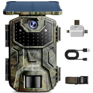 iZEEKER Wildcamera, 32MP HD Wildcamera met 940nm IR LED No Glow Onzichtbaar, Nachtelijke Wildcamera, Waterdicht IP66 voor Faunaobservatie en Binnenshuis Beveiligingsbewaking