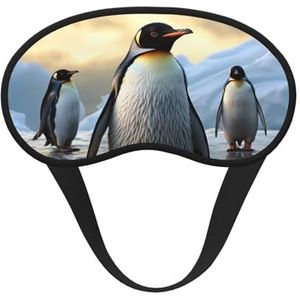 Pinguïn slaapmasker, zacht, comfortabel oogmasker met verstelbare riem, verduistering, oogslaapschaduw, hoes voor vrouwen, meisjes, mannen, reizen, yoga, dutje in ploegendienst
