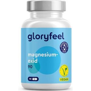Magnesium - Zeer biobeschikbaar uit magnesiumoxide - 90 capsules - Praktisch voor onderweg (3 maanden voorraad) - Voor spieren, botten en tanden* - Zuiver magnesiumoxide uit de Dode Zee - Veganistisch