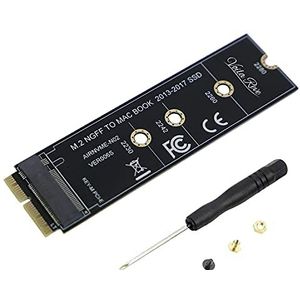 M.2 NVME SSD Converteren Adapter voor Opgewaardeerd MacBook Air Pro Retina Mid 2013-2017, NVME/AHCI SSD Upgraded Kit voor A1465 A1466 A1398 A1502