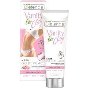 VANITY BIO CLAYS Ontharingscrème met roze klei 100ml