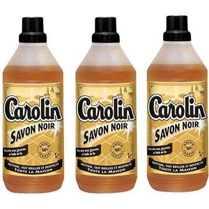 Carolin Zwarte zeep, 1 l, 3 stuks