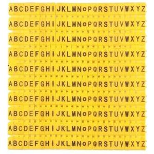 Draadnummermarkering, Kabeldraadmarkers cijfers 0-9 alfabet AZ veelkleurig pak van 500 stuks(M-2-260pcs-a-z)