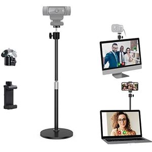 Desk Mount Webcam,Webcamhouder voor tafel compatibel met Logitech Webcam Brio C920 C922 C930 C925 C615 Streamcam, compatible with iPhone and Samsung Mobiele telefoon