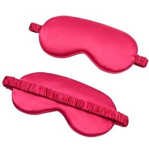 Geïmiteerde zijden ooglapje, schaduw, slaap, oogmasker, ooglapje, reizen, relaxhoes, oogschaduw, gezondheid, slaapschild, zachte oogverzorgingshulpmiddelen (rood, 1 stuks)