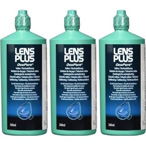 Amo Kontaktlinsen-Lösung Lens Plus OcuPure, 360 ml, 3 Stück