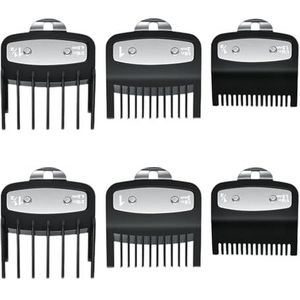 6 stuks Tondeuse Guard, haartondeuse Guards Combs, tondeuse hulpstukken voor precisie haar knippen, perfect voor thuis en professioneel gebruik