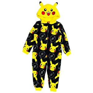 Pokémon Officiële onesie met capuchon, Pikachu, Charmander, Gengar, Eevee, Snorlax, Squirtle, leeftijd 3-12 jaar, Pikachu, 11-12 jaar