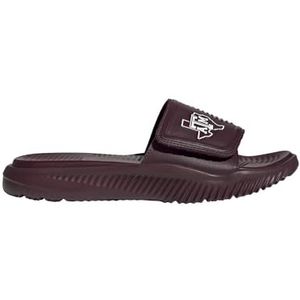 adidas Alfabounce 2.0 Slides Slide Sandaal voor volwassenen, uniseks, Team Maroon 2/Wit/Wit, 18 Women/17 Men