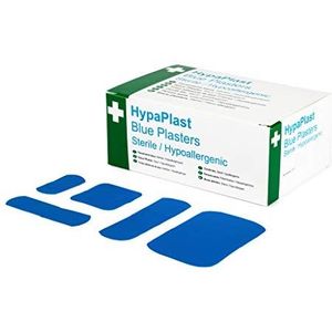 Safety First Aid Group HypaPlast Blue Catering pleisters, diverse (Pack van 100) Steriel hypoallergeen