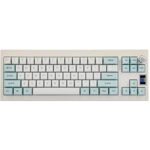 QPSJXN -X Joint JOIND MECHANISCH Toetsenbord SWAPPABLE met Dual Mode CONNECTIVITEIT (Wit Blauw)