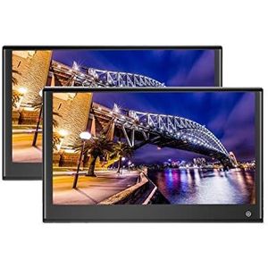 Draagbare dvd-speler voor videospelers op hoofdsteunen in auto's 3 + 32GB Auto Hoofdsteun Monitor Touch Screen 4K 1080P 11/12/13 Inch achterbank Auto Video Player HDMI Out met HD-roterend scherm (Col