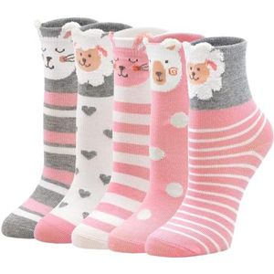 Meisjes Sokken Kindersokken Kleurrijke Dier Katoenen Sokken, Kerst Sokken Kinderen Grappige Sokken Peuter Meisjes Dieren Sokken 2-4 jaar