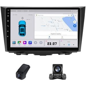 Android autoradio 2 Din geldt voor Suzuki Kizashi 2009-2015 met Draadloze Carplay Android Auto GPS Navi WiFi 9 inch met Bluetooth FM/RDS+ Achteruitrijcamera/Stuurwielbediening(C20Pro)