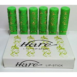 Verpakking met 6 lippenstiften, magische groene lippenstiften, roze worden, hare, hydraterend, duurzaam, aromatisch