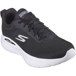 Skechers Go Run Lite Quick Stride Sneakers voor dames, zwart, wit, 39.5 EU