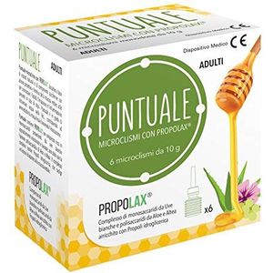 Nova Op tijd 6 microclisma's met Prolax Volwassenen, Wit, 10 g (6 stuks), 60 gram