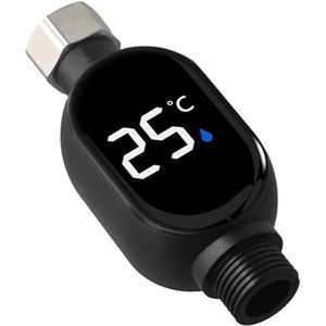 Douchetemperatuurmeter, Douchethermometer Digitaal Display Badkamerveiligheid Breed Temperatuurbereik Kleurgecodeerd Voor thuis en in bad