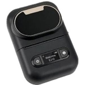 Thermisch Printer Draagbare Miniprinter E210 Thermische Zelfklevende Labelprinter Zonder Inkt Bluetooth-stickerprinter Barcode-prijskaartje-labelmaker Duidelijk Snel(Black Printer)